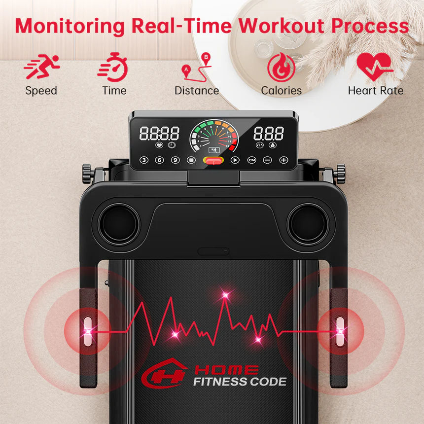 Folding Highend Treadmill Q8 Pro, INCLINE